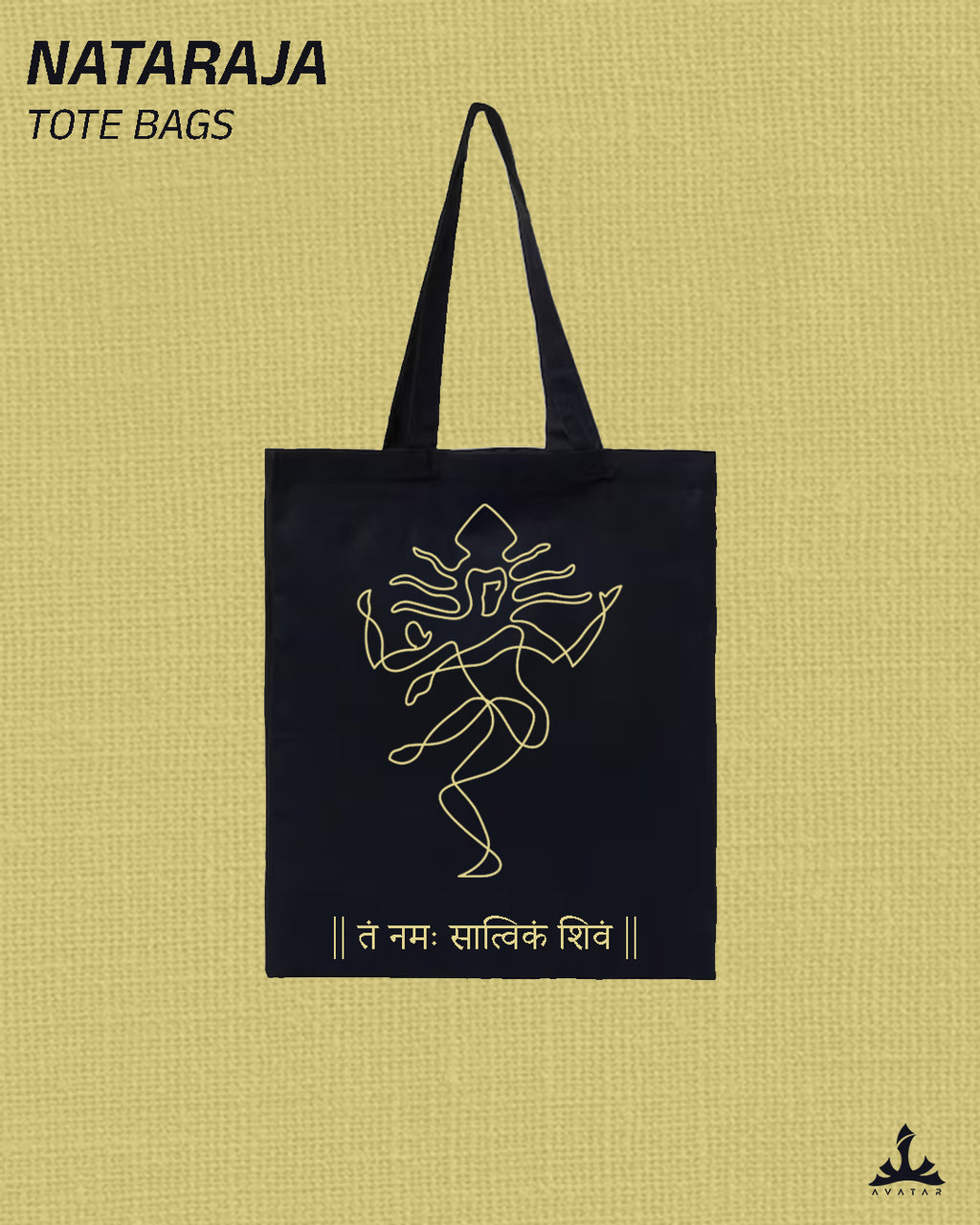 Nataraja Tote Bag - 2 Side Print
